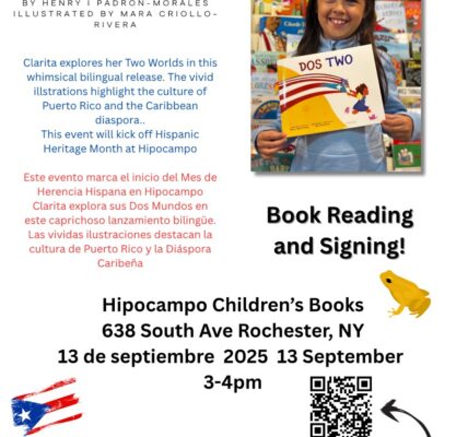 DOS – TWO: Literatura bilíngue inaugura celebrações hispânicas em Rochester - NY