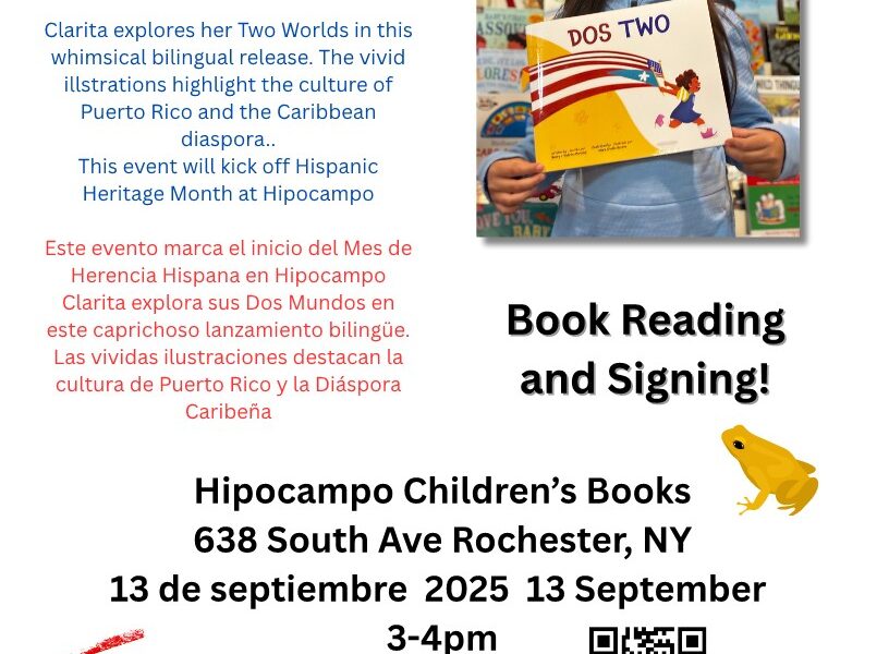 DOS – TWO: Literatura bilíngue inaugura celebrações hispânicas em Rochester - NY