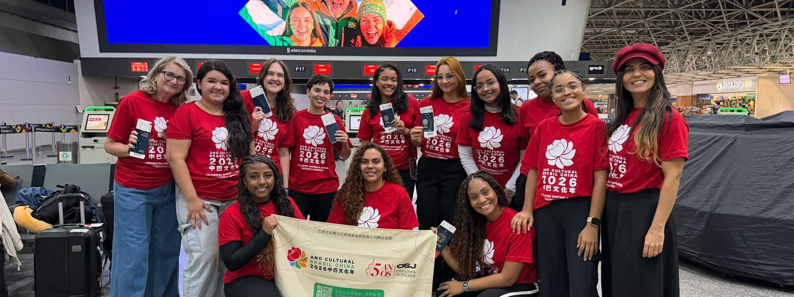 Formada apenas por meninas, Orquestra Sinfônica Juvenil Chiquinha Gonzaga realiza turnê na China a convite da State Grid Brazil Holding